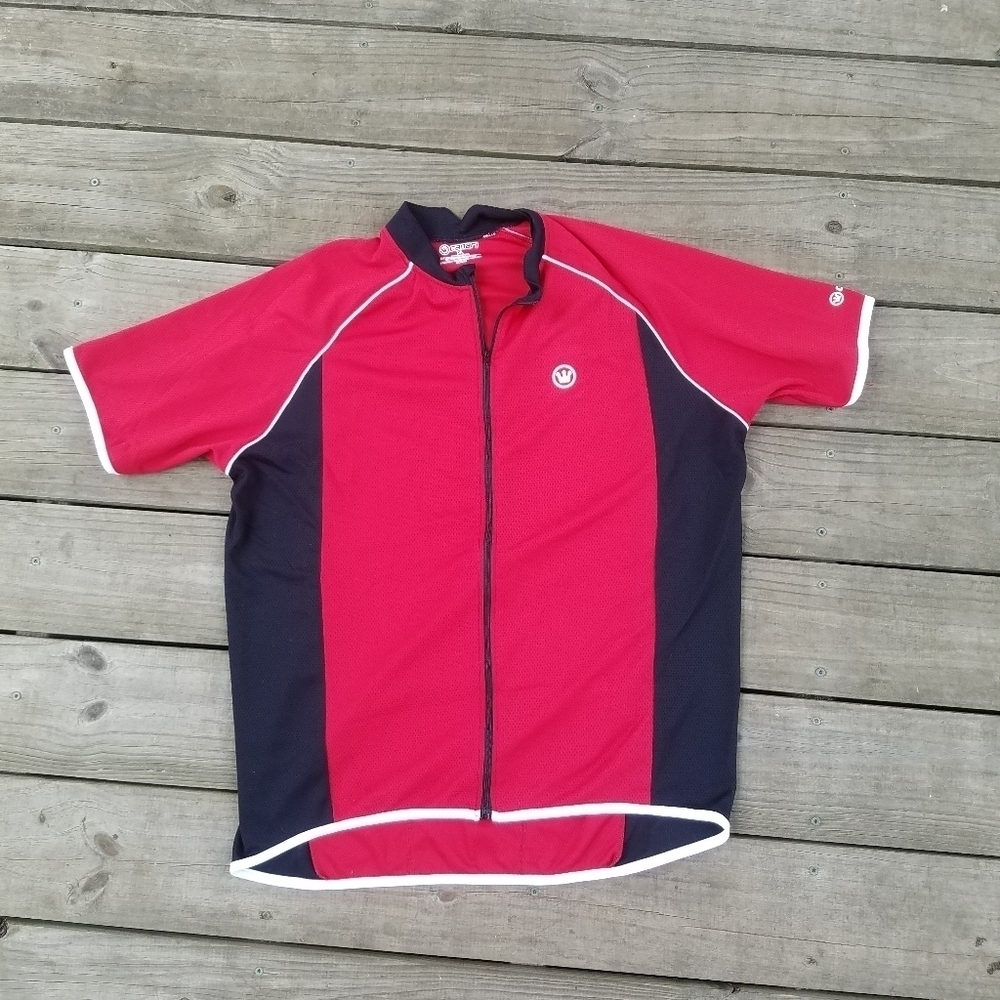 Canari short sleeve zip up cycling shirt